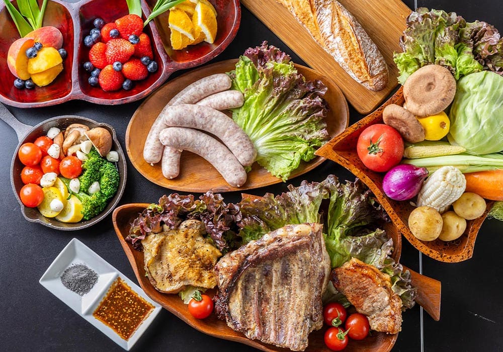 精心準備的豪華露營BBQ